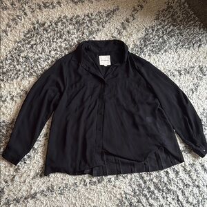 Lucky Brand Black Button-Up Shirt